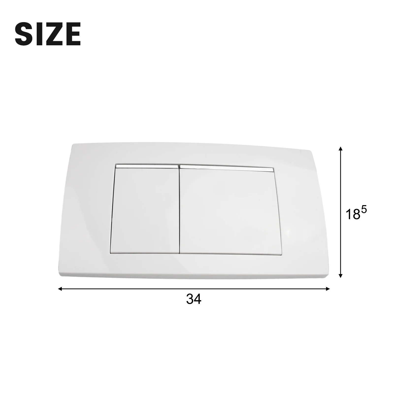 

Button Dual Flush Plate Home Improvement Bathroom Accessories Plastic Replacement Water Tank White For Geberit Twinline 30