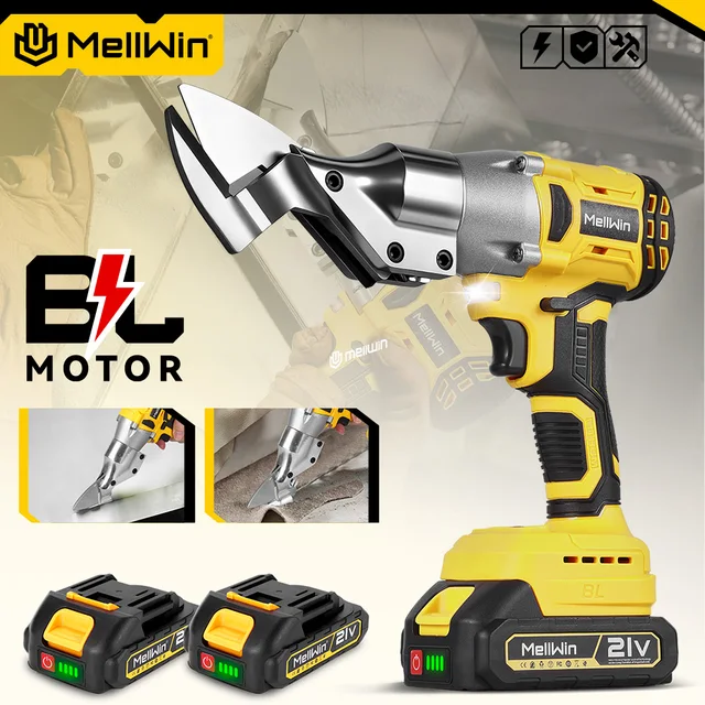 MELLWIN ciseaux électriques sans brosse électrique sans fil tôle cisailles feuille de métal coupe cisailles outil pour Makita 18V batterie broche 1