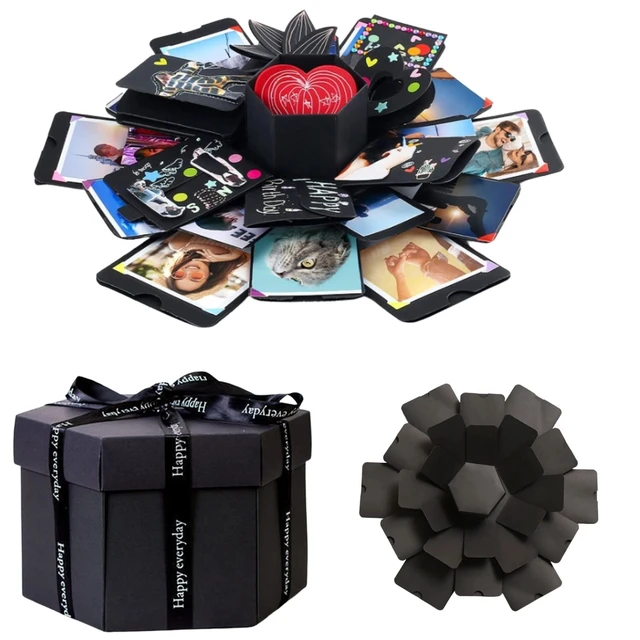 Photo Gift Explosion Box, Valentine's Day Surprise Gift, Anniversary Photo  Album With LED Lights, Couple Exploding Box 