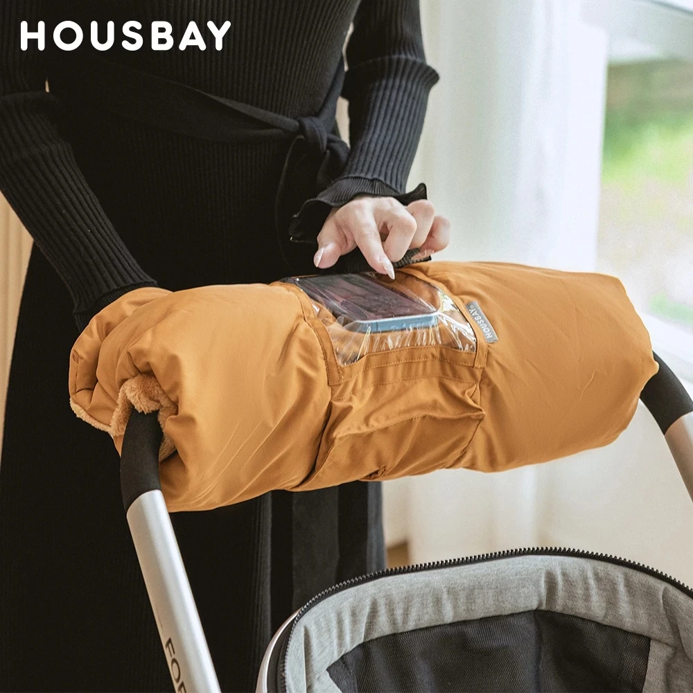 Guanti Per Passeggino DMTIVMG - Impermeabili, Con Tasca Per Cellulare, Per Inverno E Freddo