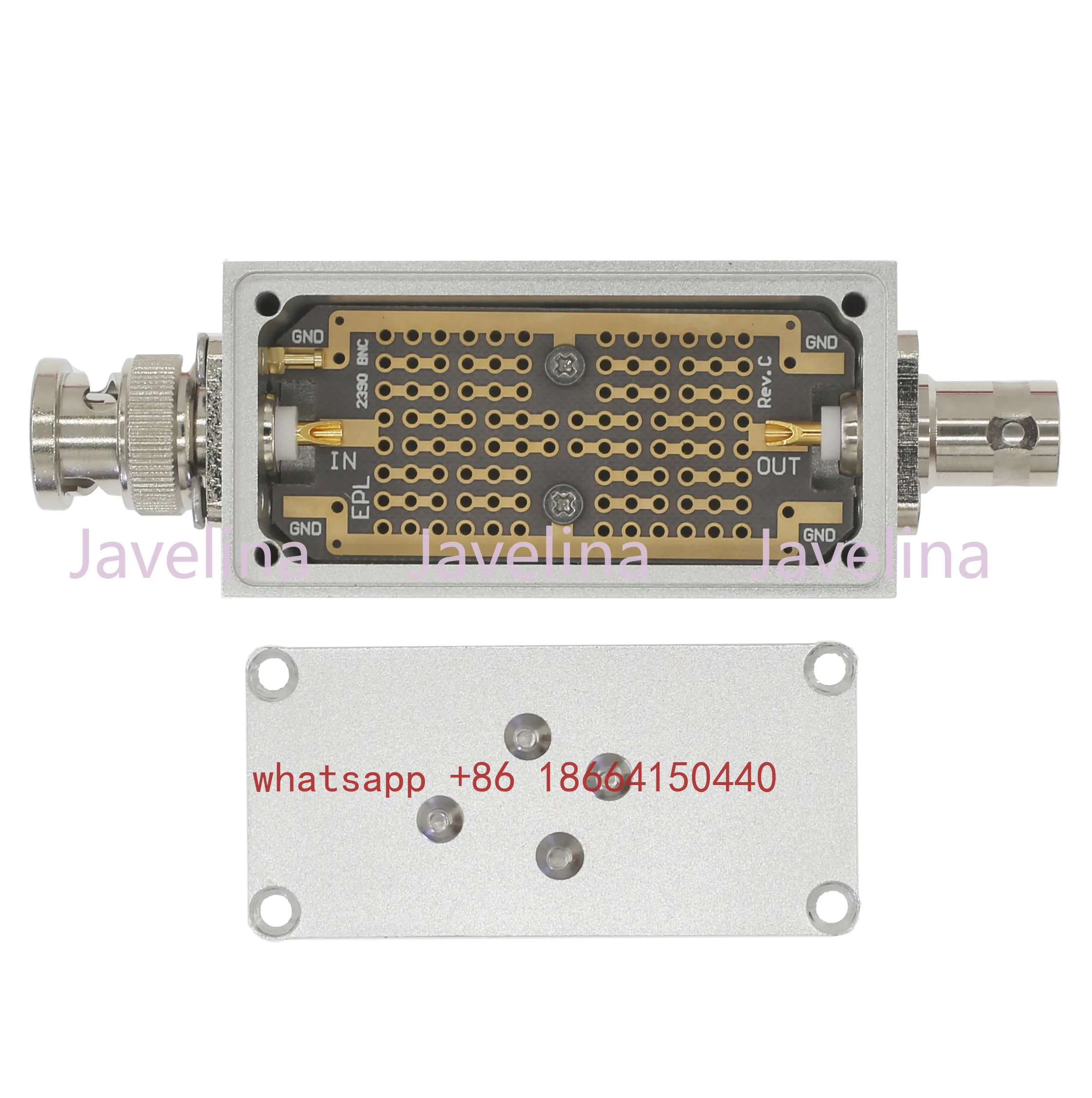 AL2391 BNC M/F 회전형 마더 보호막 소형 알루미늄 박스 블루 DIY 프로젝트 RF 보호 박스