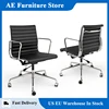 Mid Back Classic Genuine Leather Office Chair Ergonomic Office Chair Adjustable Swivel Leather Computer Desk Gaming Chair 1