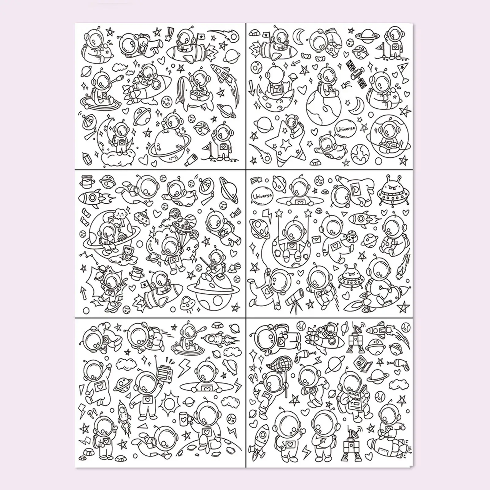 어린이 그래피티 롤 벽 색칠 스티커, DIY 아트 드로잉, 색칠 포스터, 어린이 파티 용품