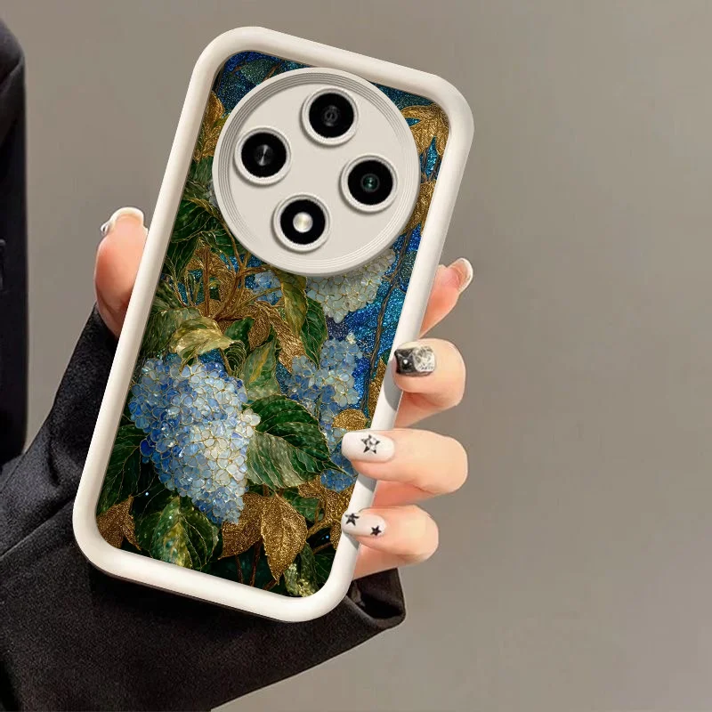 Creative Blue Hydrangea Floral Phone Case - Stylish Soft Cover