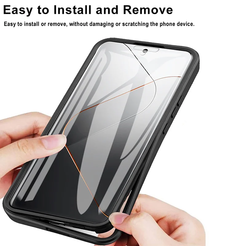 Double-Sided Silicone Shockproof Full Body Phone Case