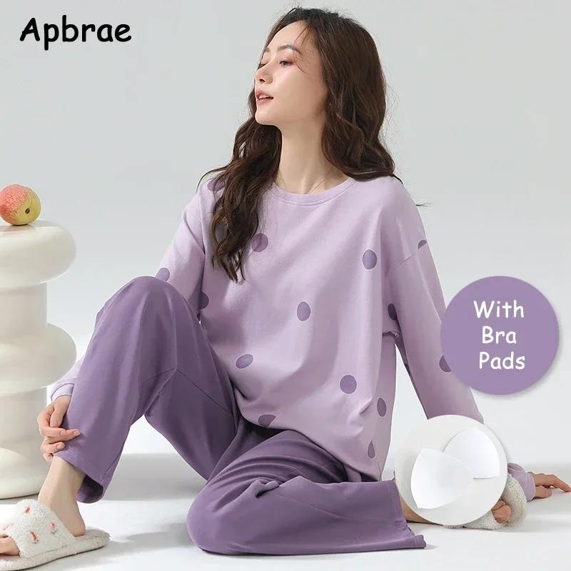 ApbraeSpringAutumnCottonPajamasforWomenTwopieceSetwithBraPadsPajamaLongSleeve.jpg