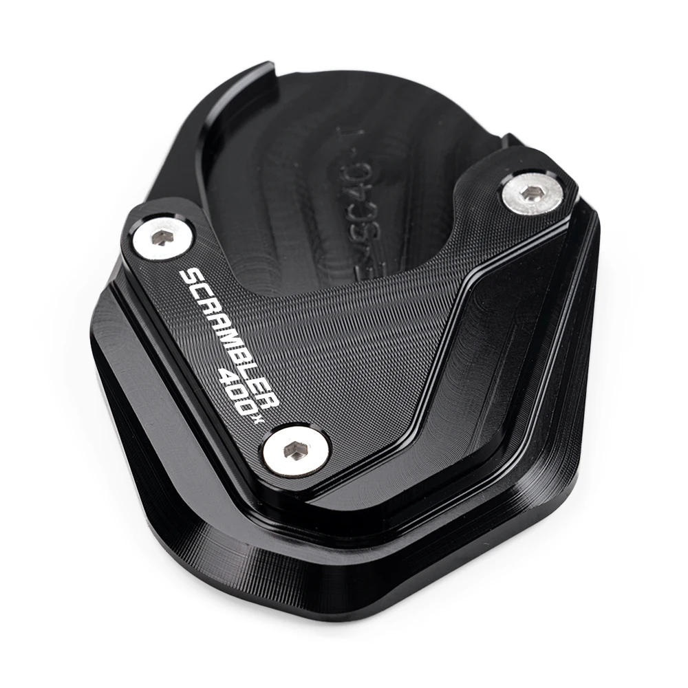 Motorcycle Kickstand Extension Pad And Sensor Protector For Triumph Scrambler 400X
