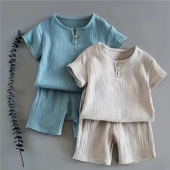 Kids' Cotton Linen Summer Set 1