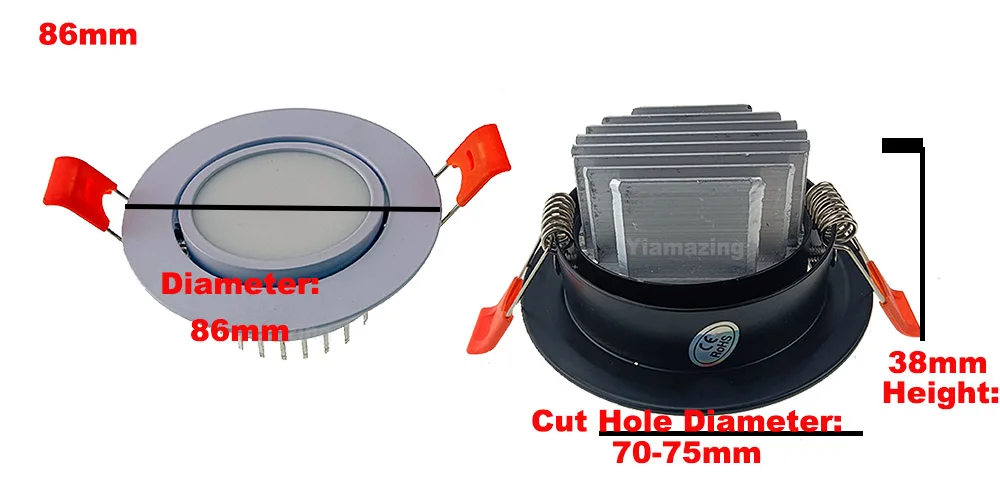 Description Picture 4 of itemIP65 DC 5V 12V 24V Low Voltage LED Downlight Waterproof Safer7W 9W 12W 15W 18W Rotate IP66 Bathroom Spot Light Ceiling Lamp
