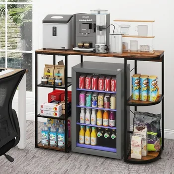 Mini Fridge Coffee Bar Cabinet 1