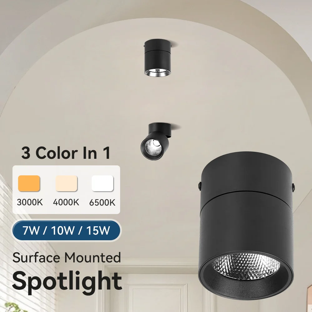 Versatile Foldable Downlight with Adjustable Colors