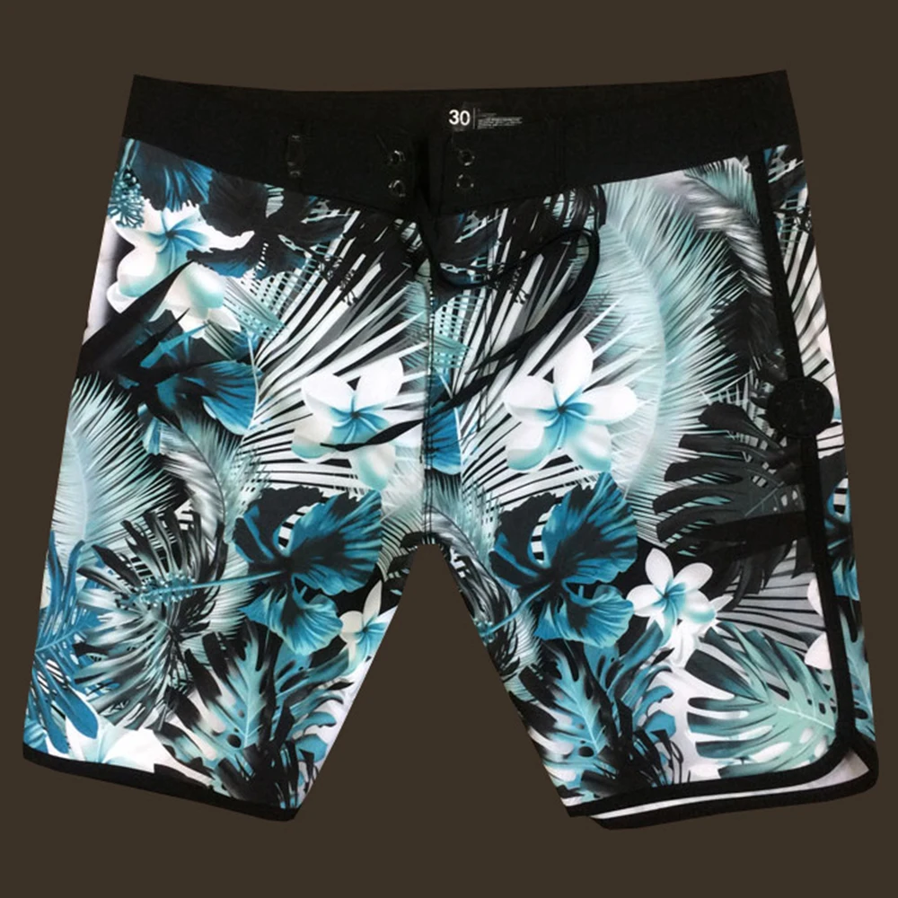 Magic Flower Print Waterproof Board Shorts Summer Shorts Men Swimwear Men Beach Shorts Men Bermuda Short Boardshorts With Label 3