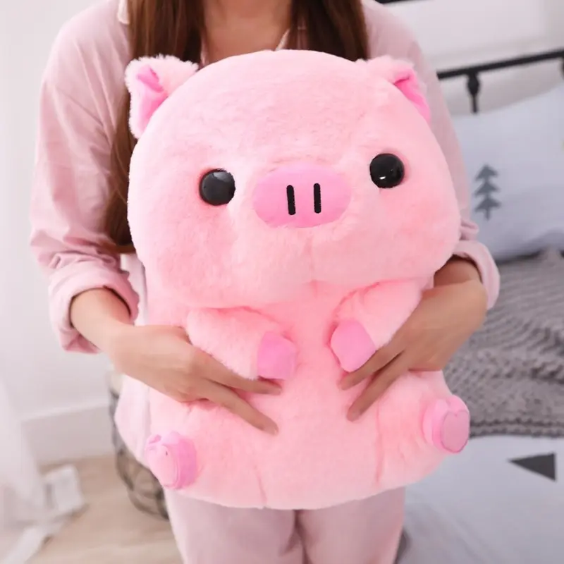 35cm Kawaii Pig Plush Toy Creative Stuffed Animals Pink Piggy Doll Girl Birthday Toys Girlfriend Cute Gift