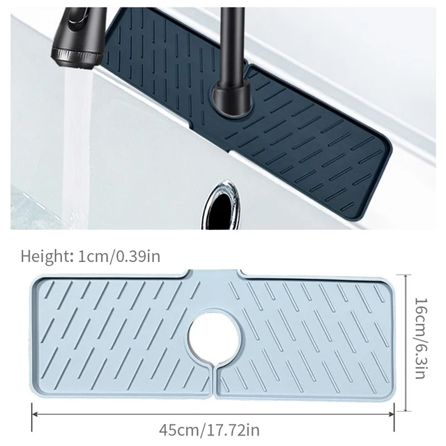 Silicone Bathroom Sink Countertop Protector Mat  Kitchen Sink Faucet  Splash Mat - Specialty Tools - Aliexpress