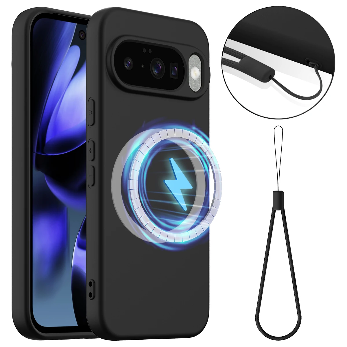 MagSafe Magnetic Liquid Silicone Shockproof Wireless Charging Soft Case Cover