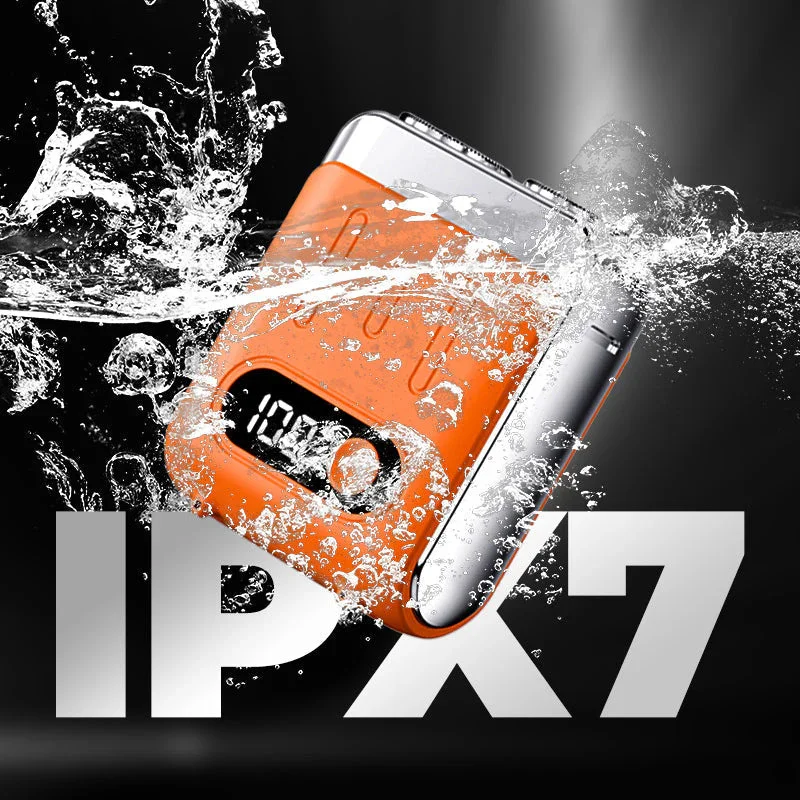 Mini Electric Smart Shaver Dual Blade Household Car Shaver Digital Display Rechargeable Shaver Powerful Beard Trimmer Tool