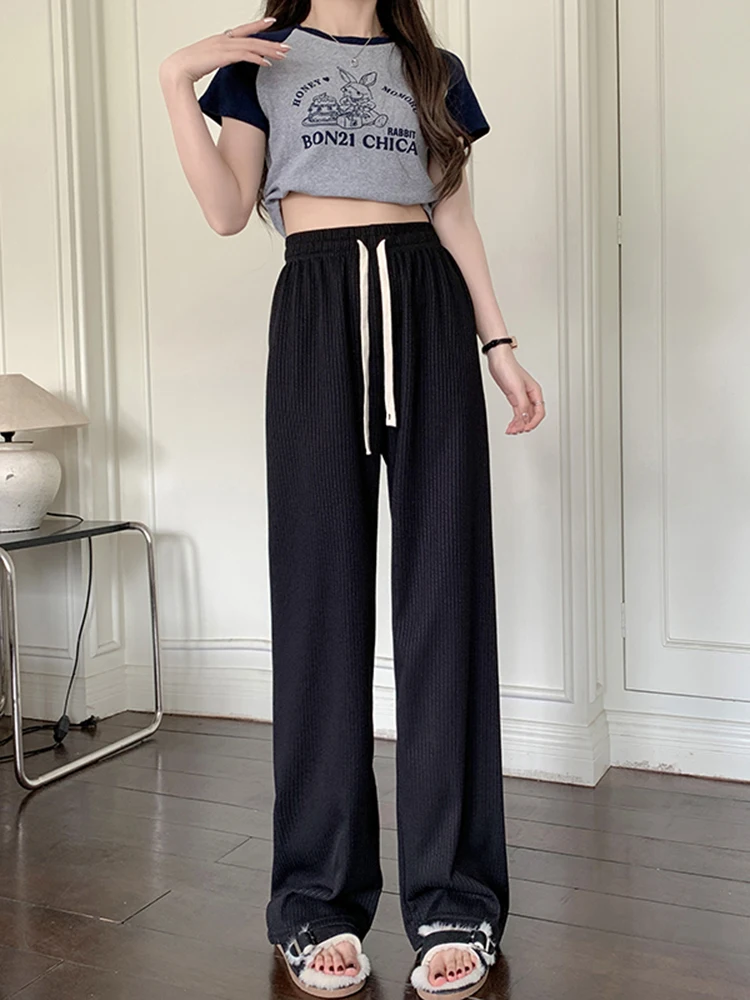 2025SS YENN 【HIGH RISE WIDE PANTS】 Ierhent Wide Leg Sweatpants for Women Wide Leg Womens Pants