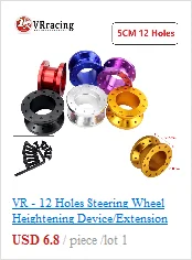 Neue Lenkrad Quick Release snap off hub adapter Lenkrad Hub Boss Kit: GOLD SCHWARZ ROT BLAU Silber VR3859 – Detail 6