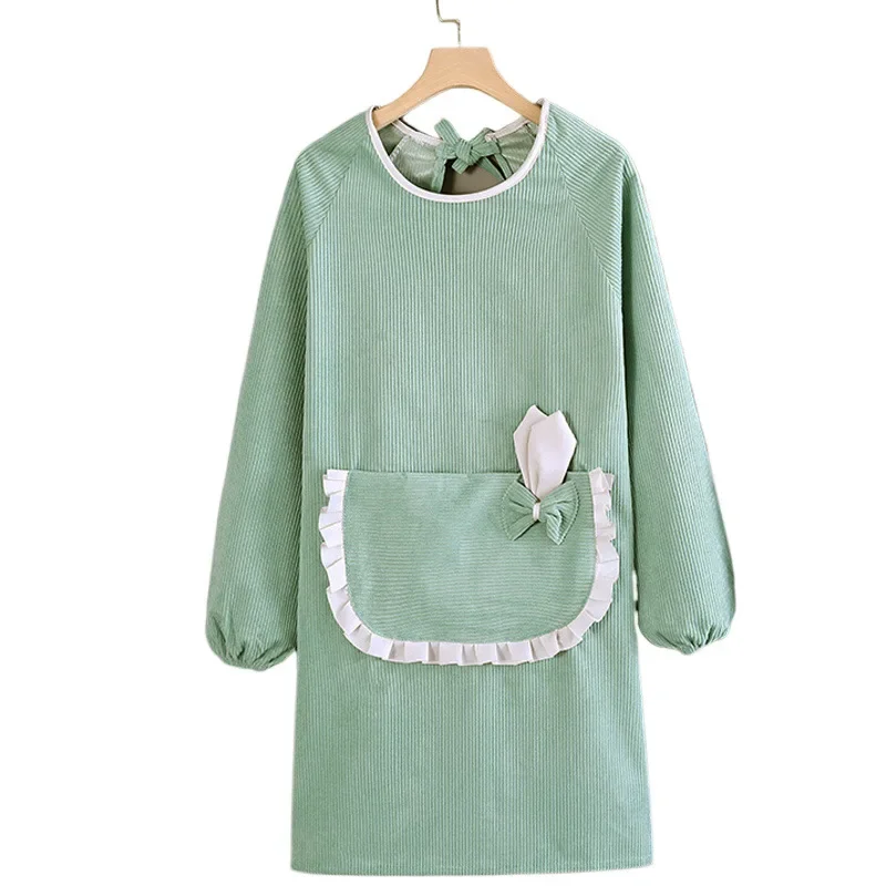 High-End Women's Waterproof Oil-Resistant Apron Loose Workwear for Home And Kitchen Use Easy to Wear And Comfortable
