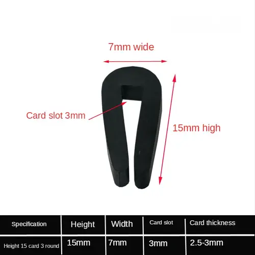 1/2/3/5/10M Black Rubber Edge Strip U Section Anti Oil Seal Edge Shield Encloser Inner Width 0.5-10mm High 5-15mm - Image 15