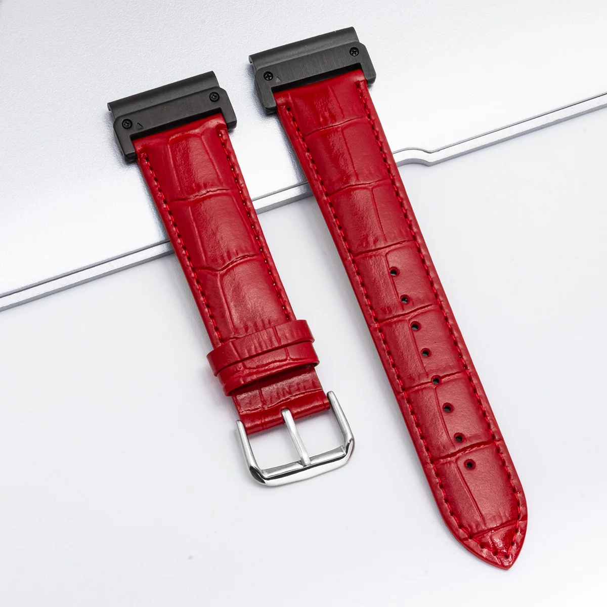 Premium Leather Strap for Garmin Smartwatch - Quick Fit Bracelet