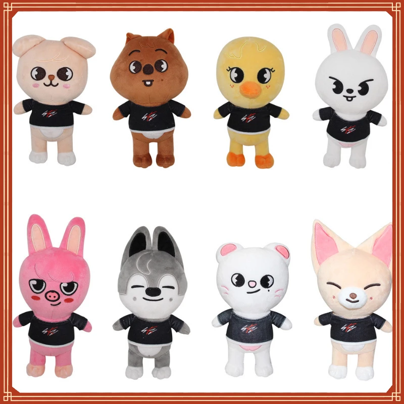 

2023 New 20cm Skzoo Doll Cute Plush Toy Stray Children Leeknow Hyunjin Children Comfort Toys Birthday Gift Christmas Gift