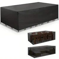 120 Size Outdoor Garden Patio Furniture Cover Dust Cover Outdoor Double Sofa Cover Rectangular Protective Cover 1