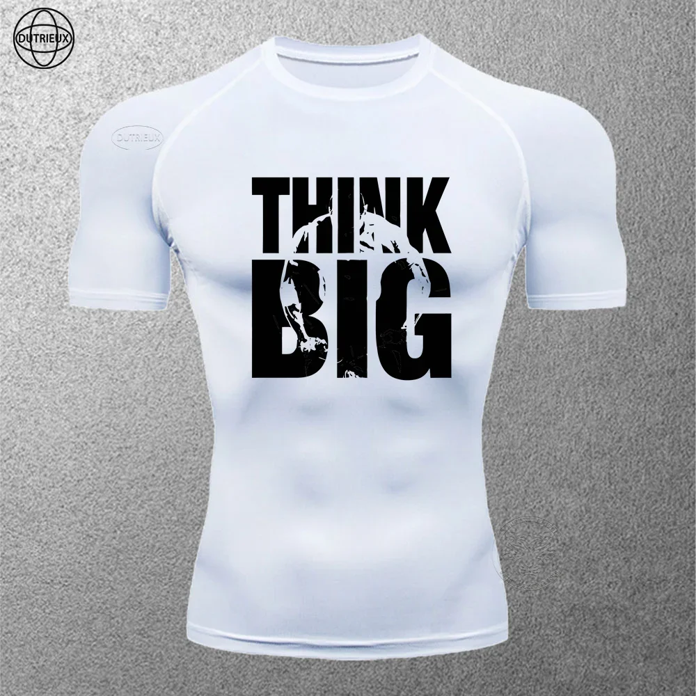 Summer Outdoor Running Breathable T-shirt Quick-drying Compression Top Men's Gym Fitness Jiu-Jitsu Training Short-sleeved S-3XL