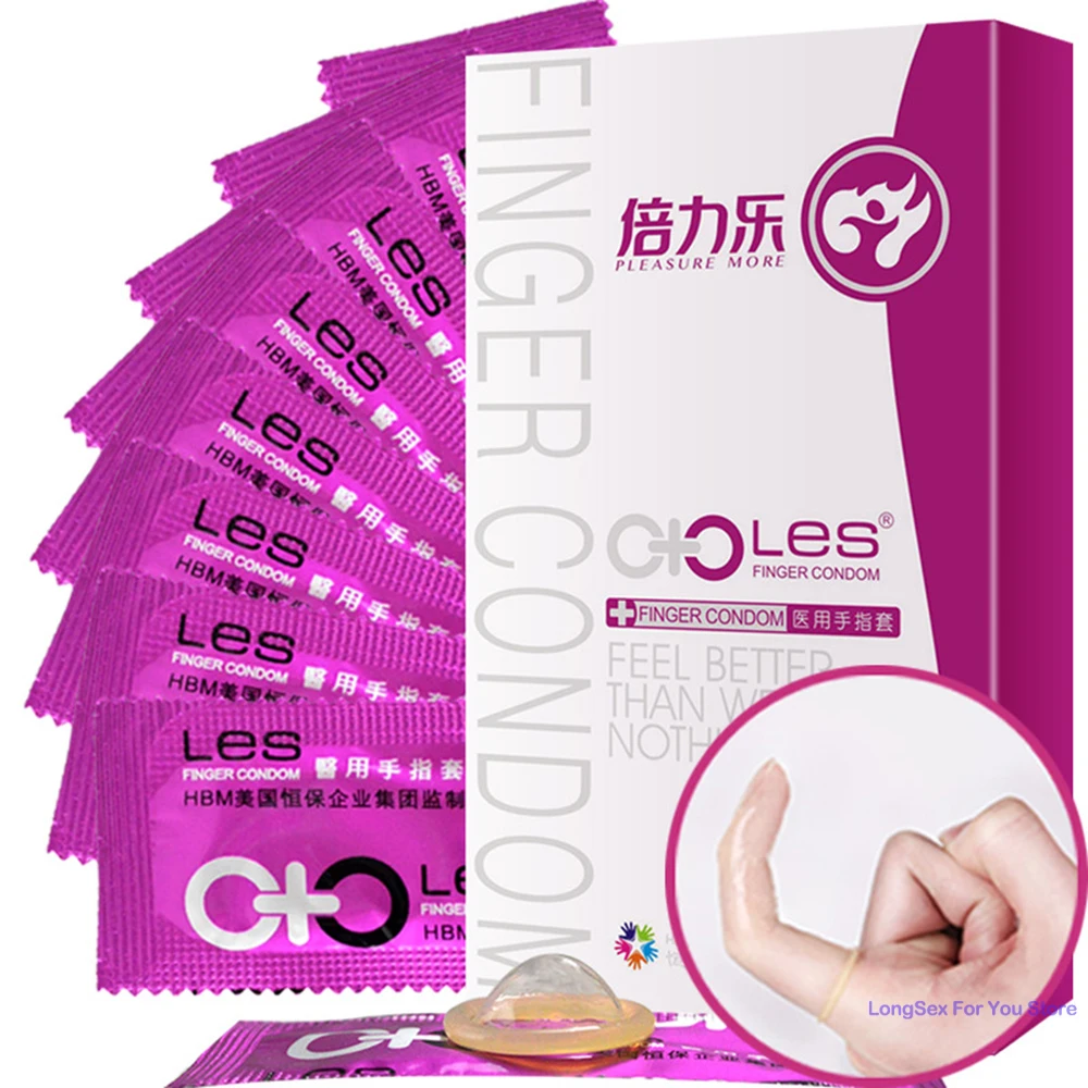 Vaginal Massage Finger Sleeve Clitoris stimulator Sex Toys For Adult Women Reusable Masturbator Safer Ultra Thin Finger Condoms