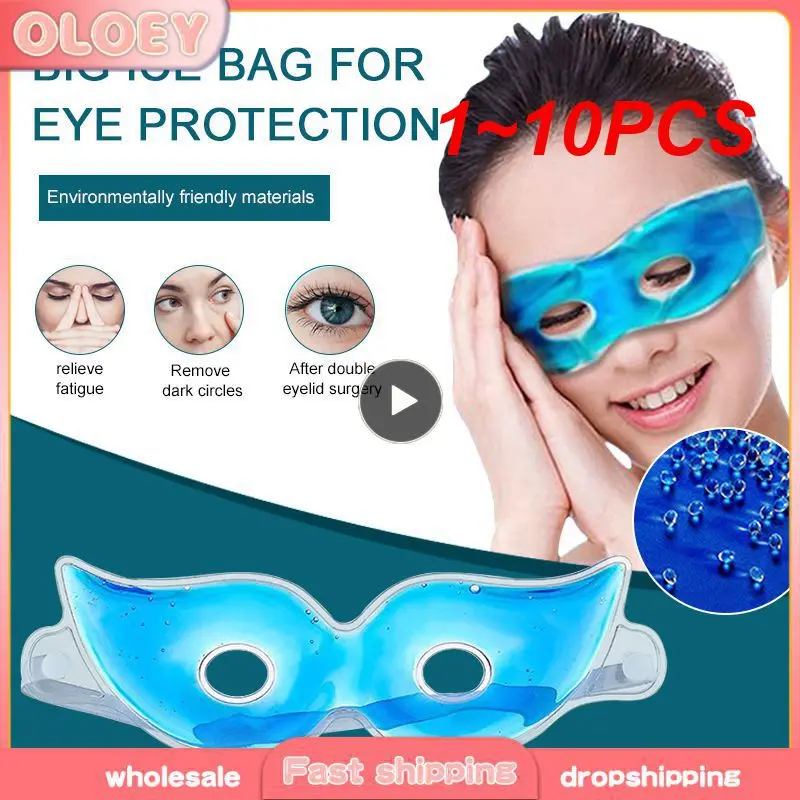 

1~10PCS Gel Eye Mask Reusable Cold Cooling Soothing Relief Tired Eye Headache Fatigue Relaxing Pad Remove Dark Circles Eye Ice