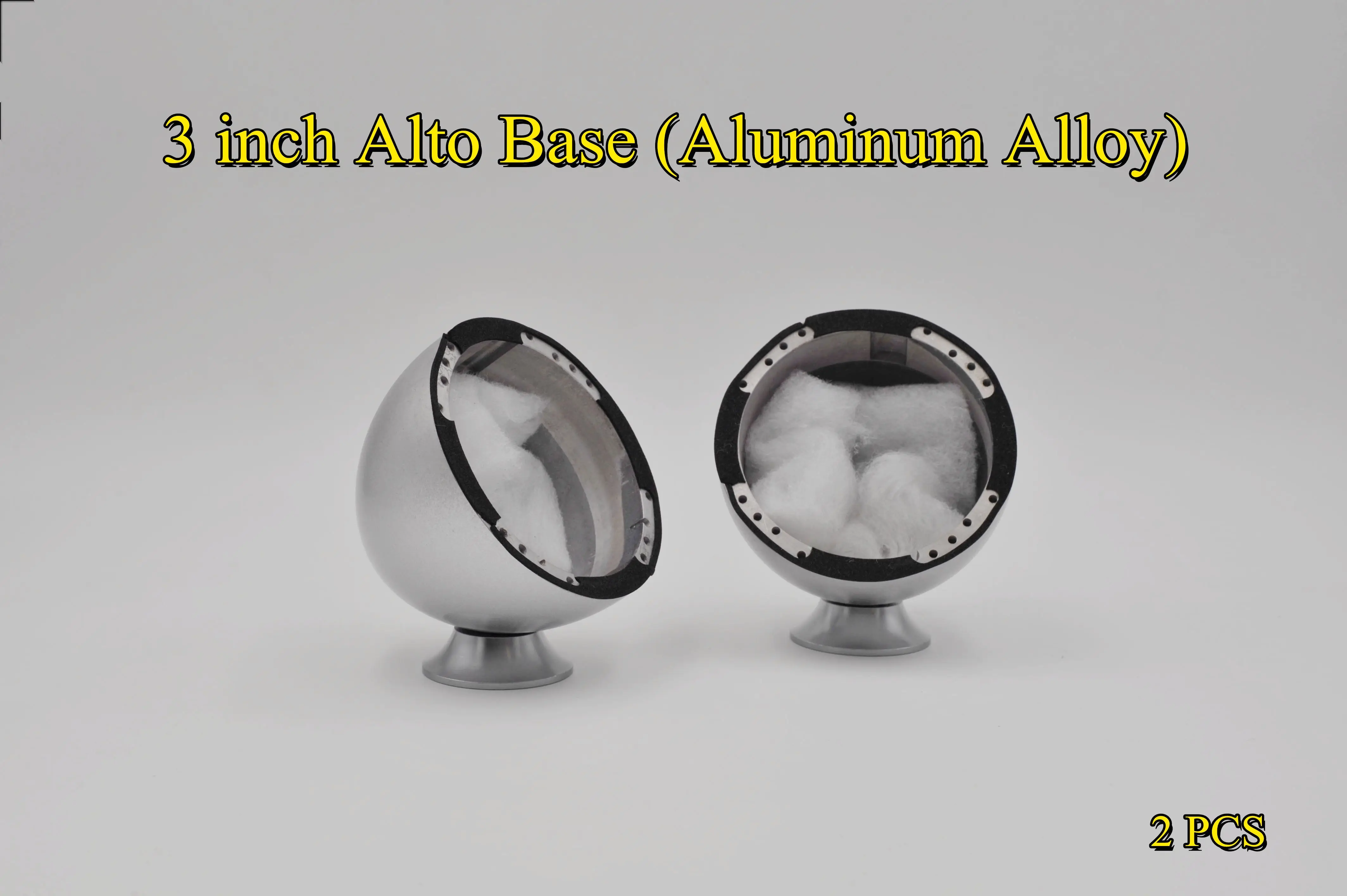 2Pcs 3"3.5 "Inch Audio Car Tweeter Base Aluminium Metal Midrange