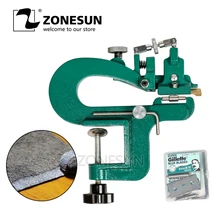 ZONESUN-Divisor de cuero ER809G, Kit de pelador de cuero curtido, máximo 35mm de ancho, pelador de cuero