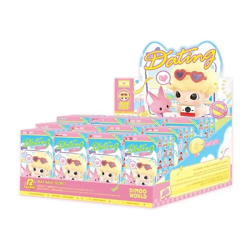 POP MART DIMOO Serie de citas Caja aleatoria ciega Juguetes Caja misteriosa Caja misteriosa Figura de acción Surpresa Modelo lindo Regalo de cumpleaños