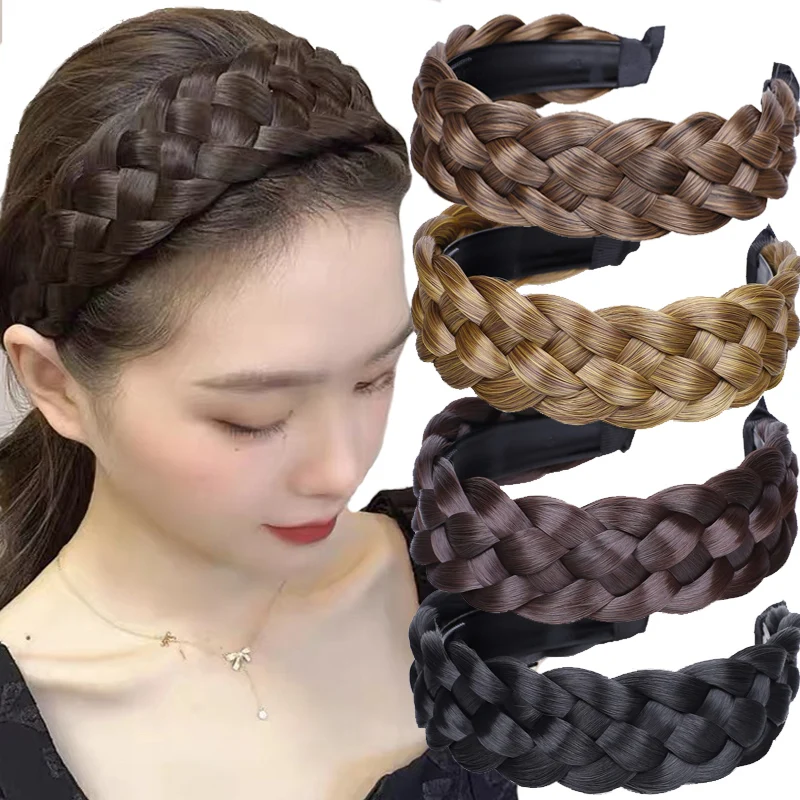 

Toothed Non-slip Headbands 4.5 cm Fashion Women Twist Hairbands Adjustable Head Band Headband Girls Widen Braid Hair Accessories