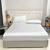Stylish Satin Waterproof Bed Fitted Sheet - Premium Quality, Easy Clean, Secure Fit for Twin/Full/King/Queen Mattresses 2