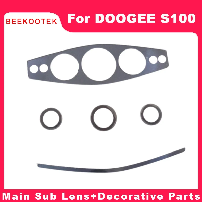 

Оригинальный Новый объектив задней камеры DOOGEE S100, Основной объектив камеры, верхние и нижние декоративные детали для смартфона DOOGEE S100