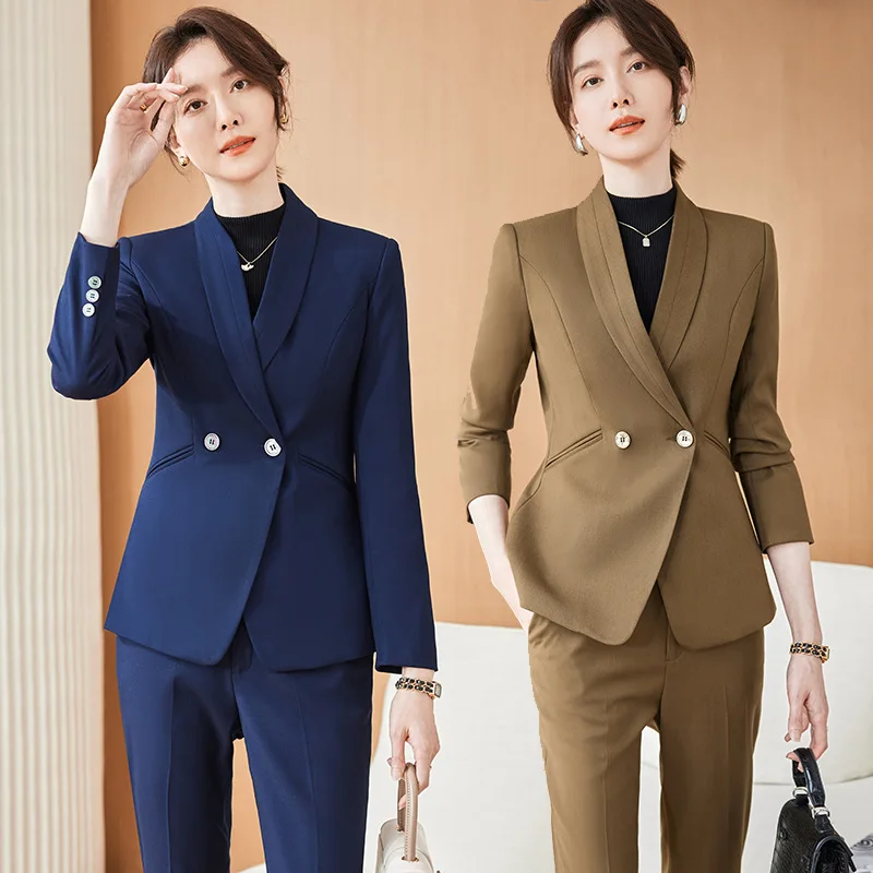 

Black Business Suit Women's Formal Wear Autumn and Winter High-End Workplace Temperament Slim Fit Manager Suit Overalls