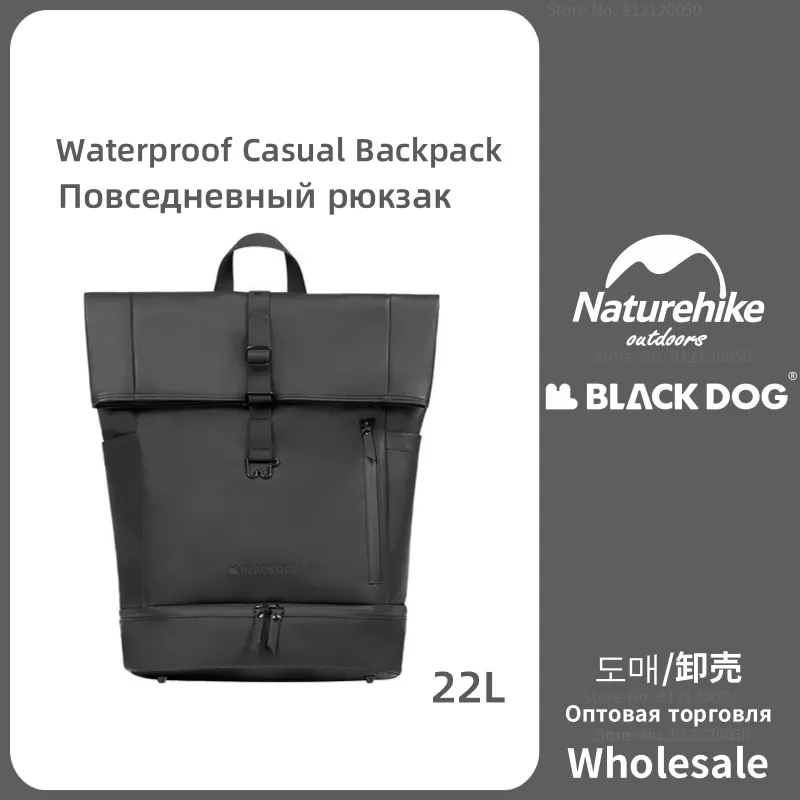 

Naturehike-Blackdog New Outdoor Mountaineering Bag Urban Travel Casual Shoulder Bag 22L Waterproof Multifunctional Computer Bag