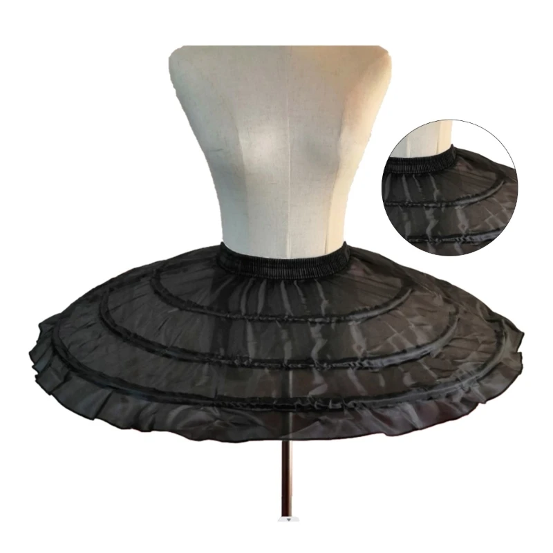 Women Petticoat Underskirt Cosplay Party Ballet Short for Bridal Wedding Dress
