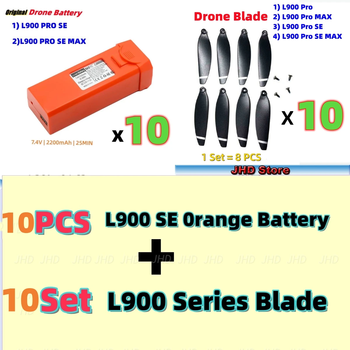 JHD L900 SE Drone Battery/Blade Original LYZRC L900 PRO Se Max Dron Battery/L900Pro SE Max pare Battery Propeller Part