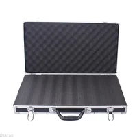 Portables Tool Box with Pre-cut Sponge 58x32x8.5cm Rectangular Tools Boxs Large Capacity Suitcase Hard Aluminium Equipment Case 2