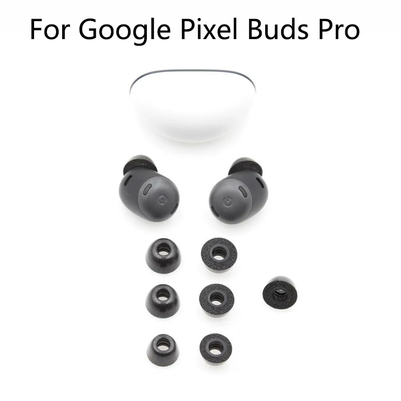 Пена с эффектом памяти для Google Pixel Buds Pro амбушюры для наушников, губчатые наушники-вкладыши, 2 шт./пара высококачественные амбушюры для замены наушников matcatz saitek f r e q 5 freq5 наушники вкладыши из пены с эффектом памяти yw