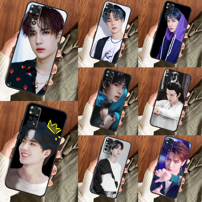 Незакрытый чехол Wang Yibo для Xiaomi Redmi Note 12 11 8 9 10 Pro 11S 10S 9S Redmi 12C 10C 9A 9C 9T, задняя крышка