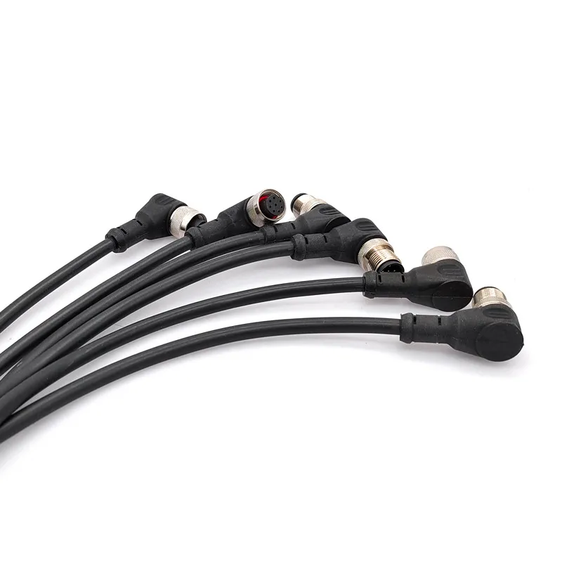 M12 sensor connector waterproof cable plug Male&Female 4 5 8Pin +2m PVC Integrated injection molding M12 connectors wire connector terminals wire connector electrical connectors electrical connector connector with cable cable connector