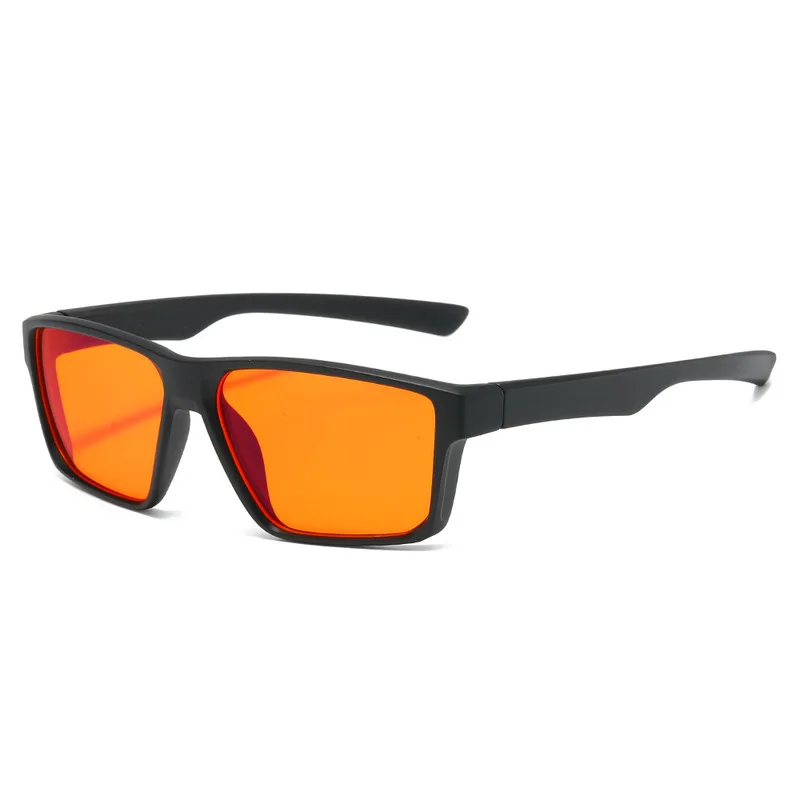Universal Gaming Glasses with Red-Orange Lenses and Blue Light Protection
