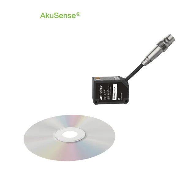 

AkuSense measuring balance of thin film laser beam displacement measuring triangulation displacement sensor
