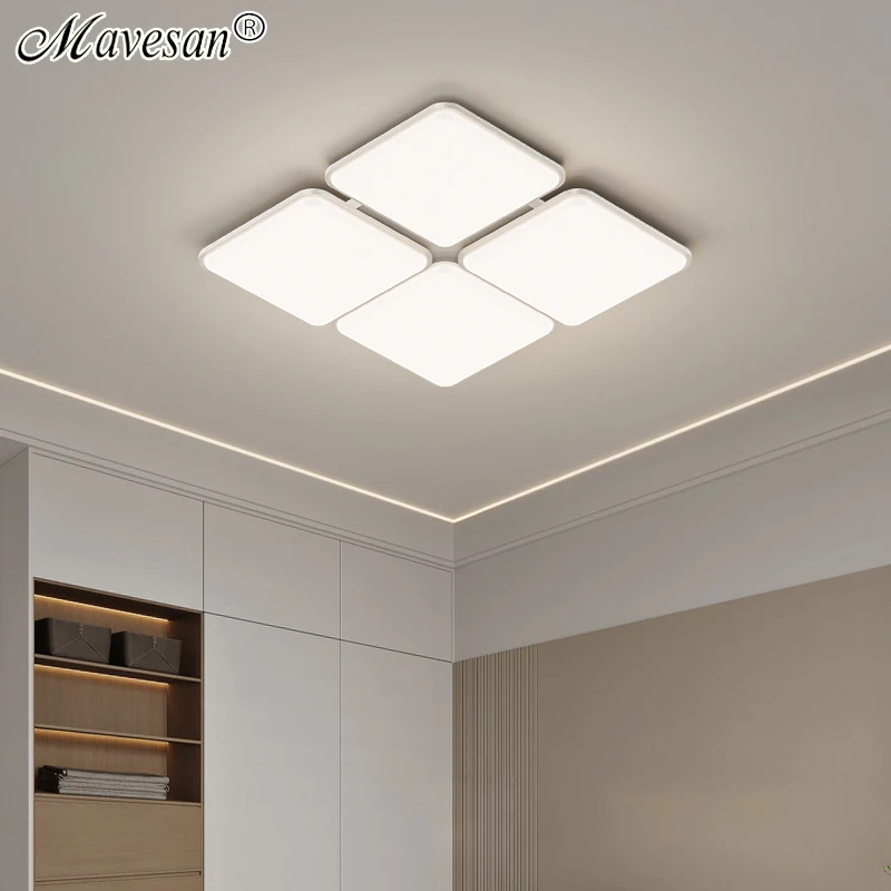 

2023 New Modern Household Led Ceiling Lamp Nordic Simple Atmosphere Living Room Bedroom Fashion Intelligent Bright Ceiling Lamp