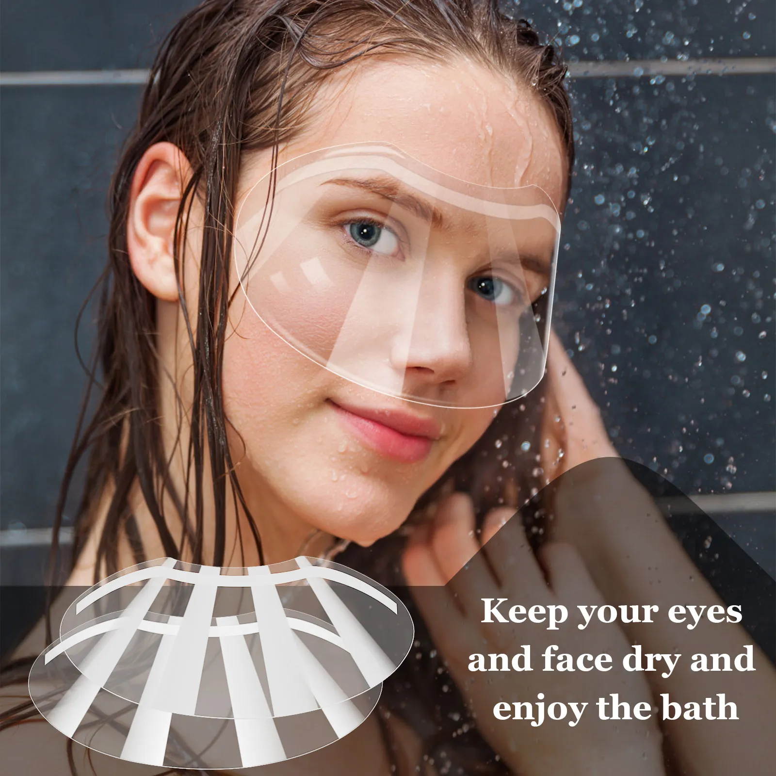 30pcs Professional Clear Forehead Shield Wear-resistant Face Goggles Lightweight Protective Guard Transparent Facial Visors 2