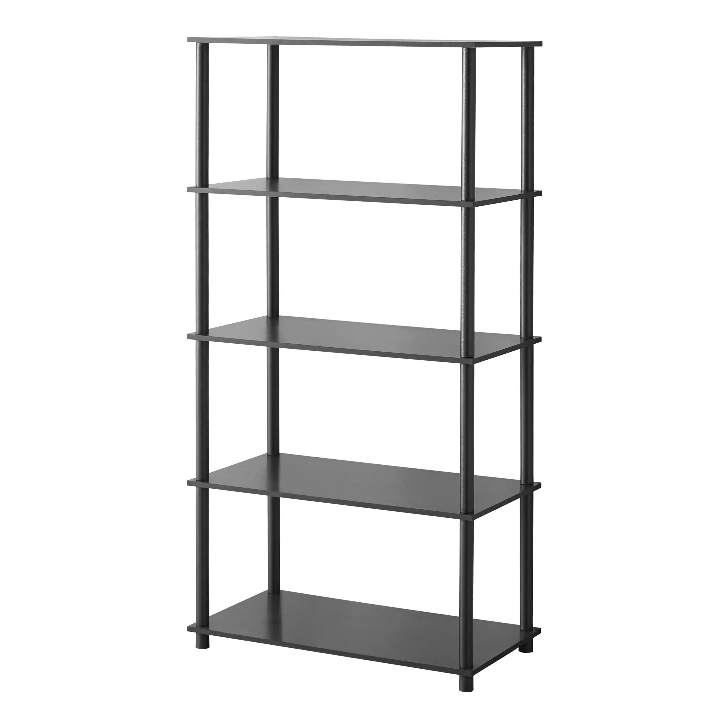 

Mainstays No Tools 5-Shelf Storage Bookcase True Black Oak