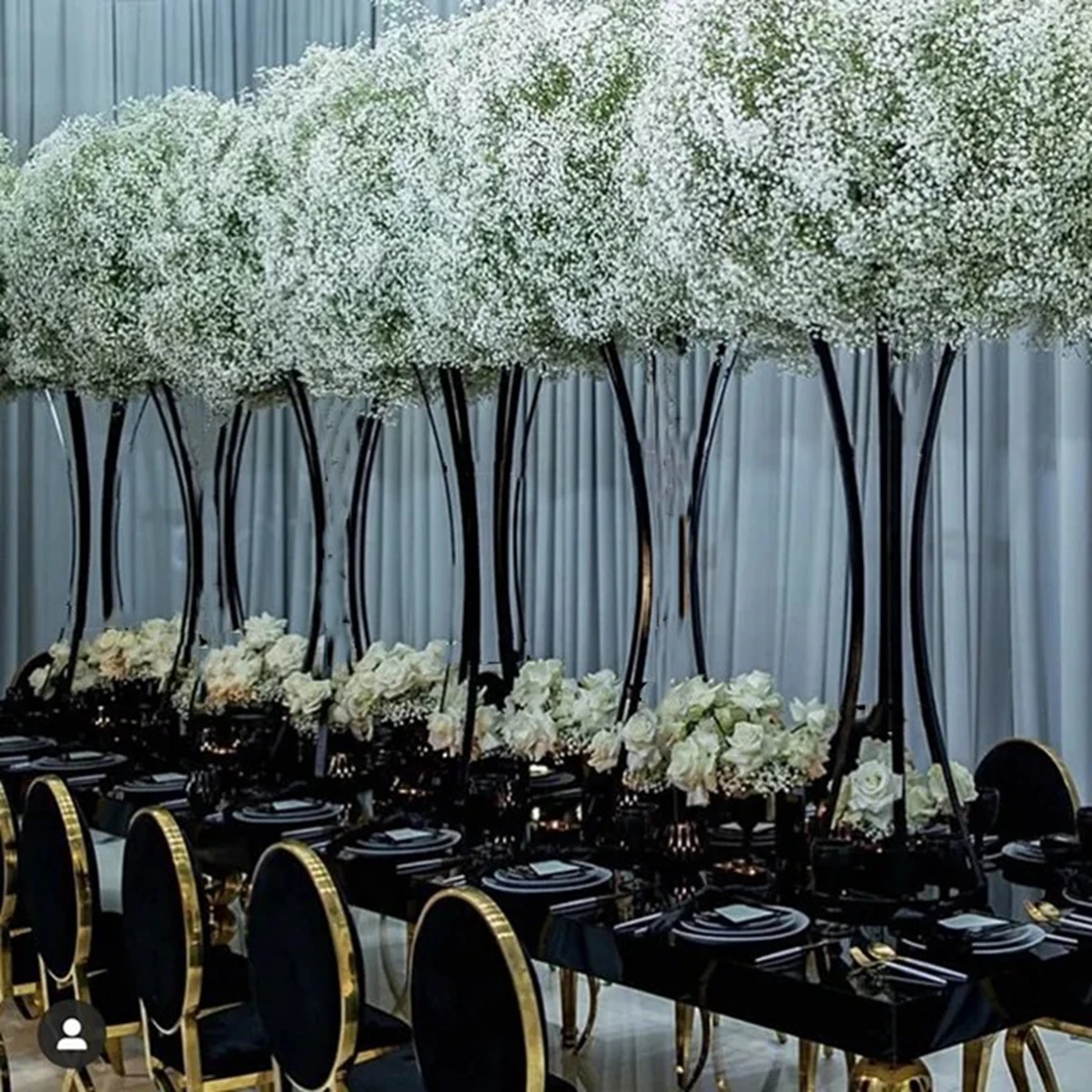 10pcs )60cm/90cm Black Metal metal Flower Stand black Table Centerpiece